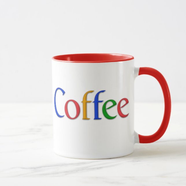 caneca de café de "google" (Direita)