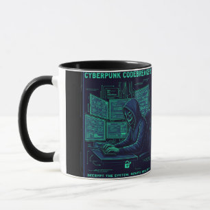 Caneca de café de hacker programador de jogos Cybe