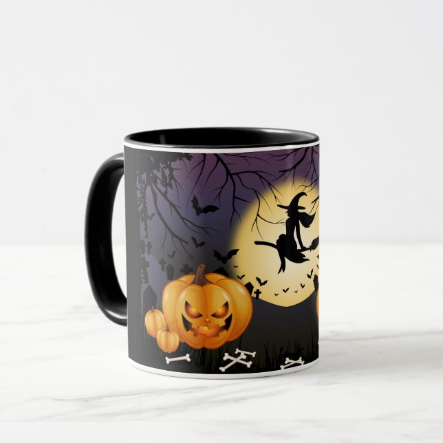 Caneca de café de Halloween (Frente Esquerda)
