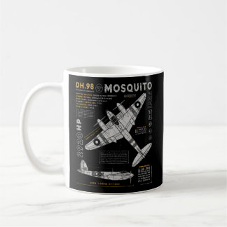 Caneca De Café De Havilland Mosquito Fighter Bomber British Ww2 R