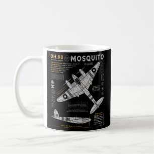 Caneca De Café De Havilland Mosquito Fighter Bomber British Ww2 R