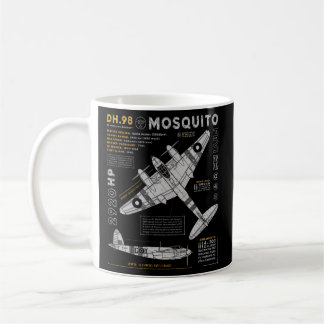 Caneca De Café De Havilland Mosquito Fighter Bomber British Ww2 R