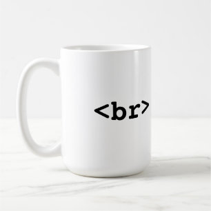 Caneca de café de HTML/CSS (#c0ffee <br>, ruptura