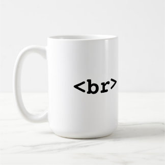 Caneca de café de HTML/CSS (#c0ffee <br>, ruptura