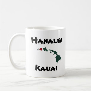 Caneca De Café De "ilhas de w/Hawaii do cais Hanalei"