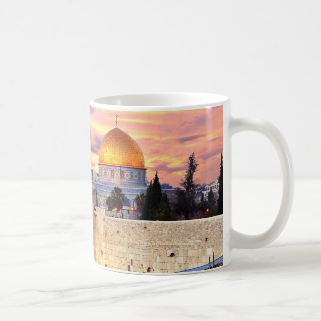 Caneca de café de Israel Jerusalem (Direita)
