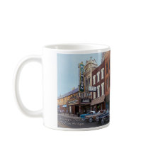 Caneca de café de Jackson Michigan do teatro de