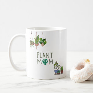 Caneca de Café de Jardinagem Simples com Emblema V