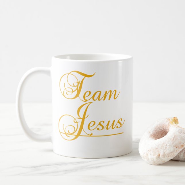 Caneca de café de Jesus da equipe (Com Donut)