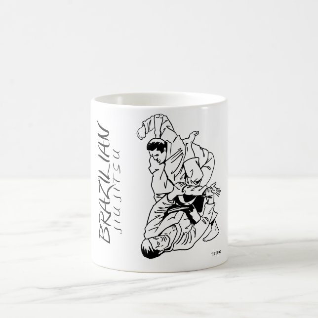 Caneca de café de Jiu Jitsu BJJ do brasileiro (Centro)