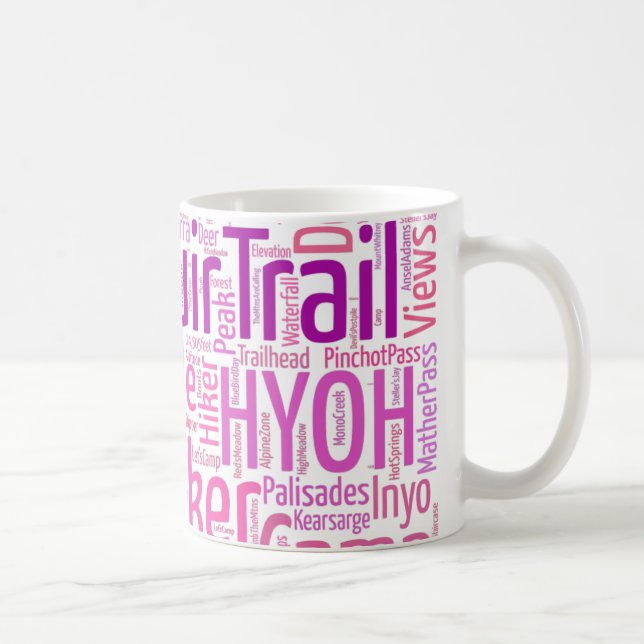 Caneca de café de JMT - rosa (Direita)