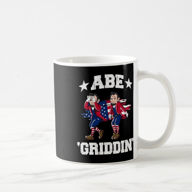 Caneca De Café De Julho Benjamin Franklin Griddy Ben Griddin (Direita)