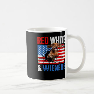 Caneca De Café De Julho, Dachshund Camiseta de cão Vermelho, Bran