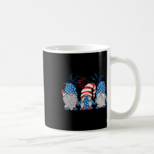 Caneca De Café De Julho De Três Gnomos Americanos Independência G