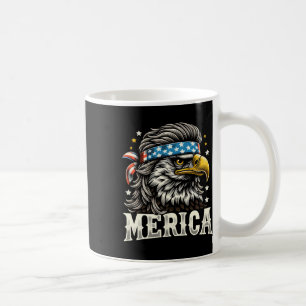 Caneca De Café De julho Patriótica Engraçada Águia 4 de julho Eua