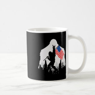 Caneca De Café De Julho Shirt Bigfoot Sasquatch Usa Flag American