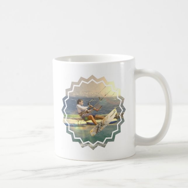 Caneca de café de Kitesurfing (Direita)