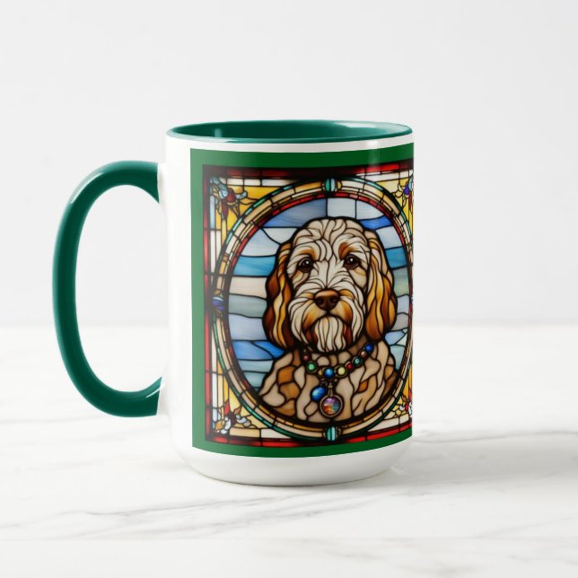 Caneca de café de Labradoodle fofa (Esquerda)