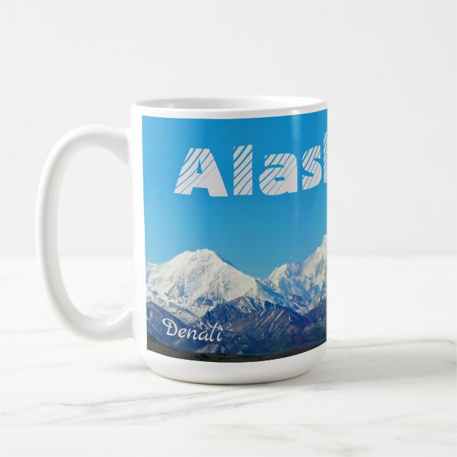 Caneca de Café de Lembrança do Denali do Alasca Pr (Esquerda)