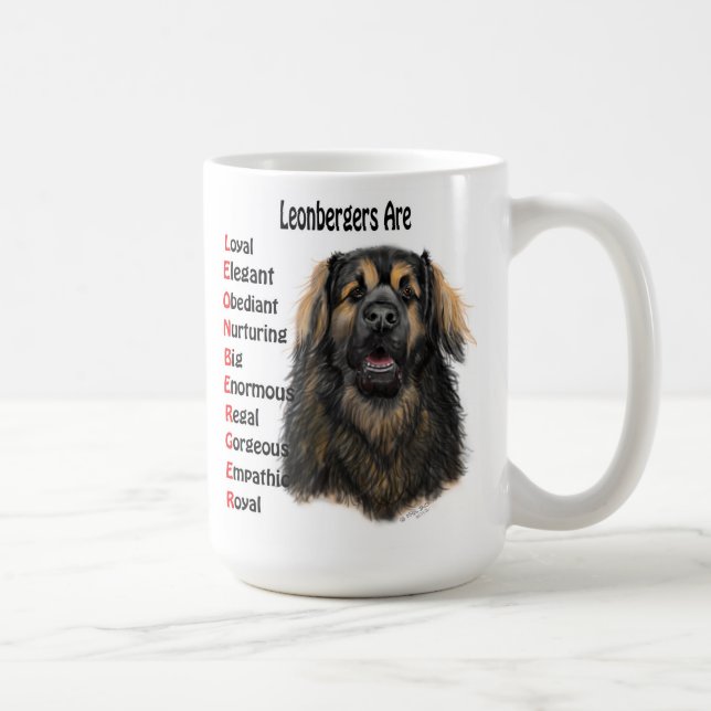 Caneca de café de Leonberger (Direita)