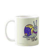 Caneca de Café de Lesma Fofa 'Deixa Rolar' – Troca