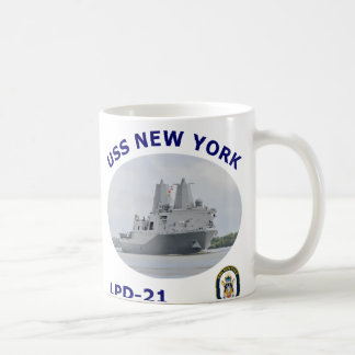 Caneca de café de LPD 21 USS New York