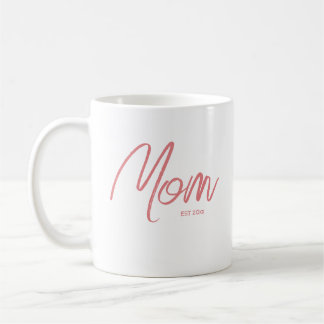 Caneca de Café de Mãe Estilosa com Ano de Estabele