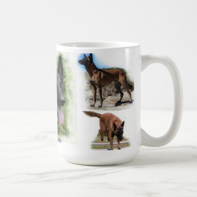 Caneca de café de Malinois do belga (Direita)
