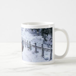 Caneca de café de Marans do cobre do preto da nev