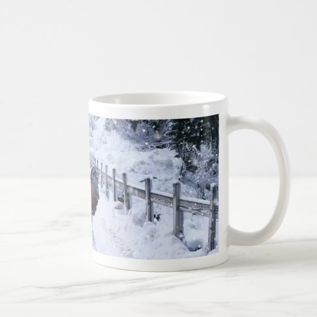 Caneca de café de Marans do cobre do preto da neve (Direita)
