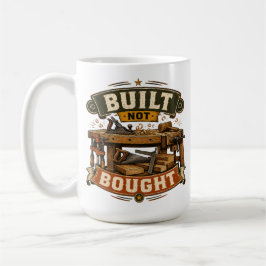 Caneca de Café de Marcenaria Feita Não Comprada