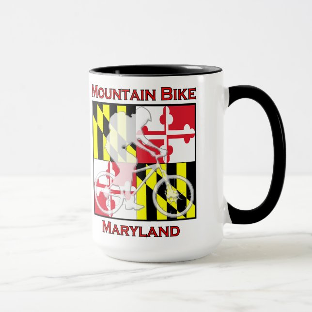 Caneca de café de Maryland do Mountain bike (Direita)
