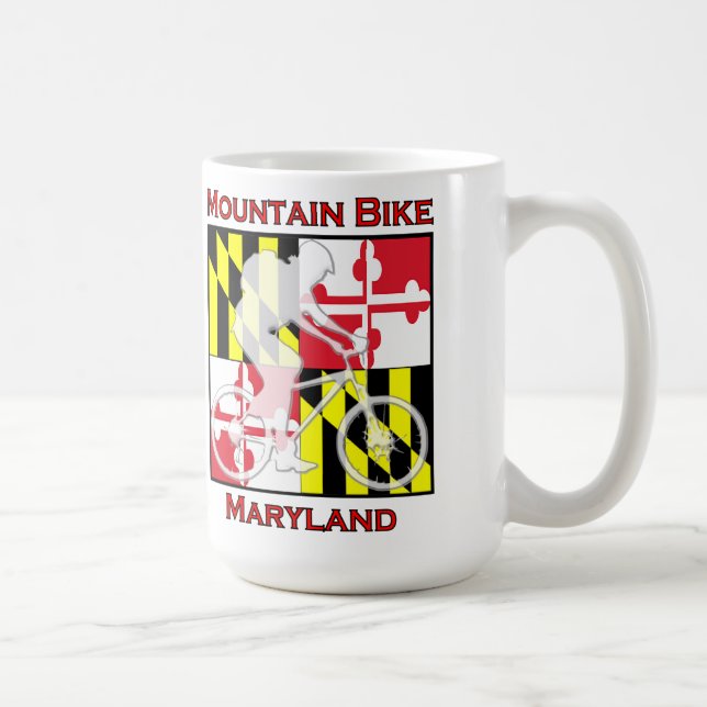 Caneca de café de Maryland do Mountain bike (Direita)