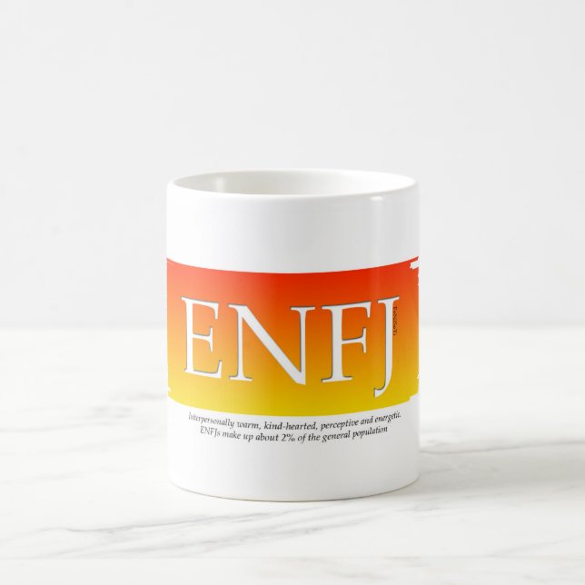 Caneca de café de MBTI ENFJ (Centro)