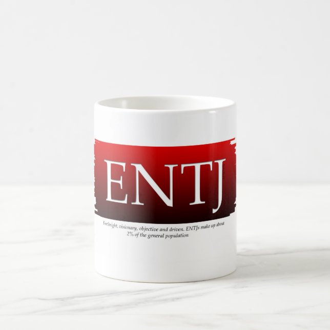 Caneca de café de MBTI ENTJ (Centro)