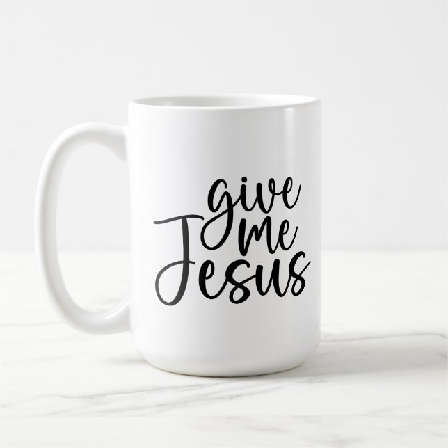 Caneca De Café Dê-me Jesus Coffee Mug (Esquerda)
