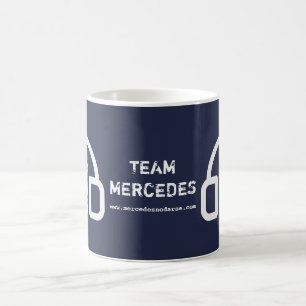 Caneca de café de Mercedes da equipe