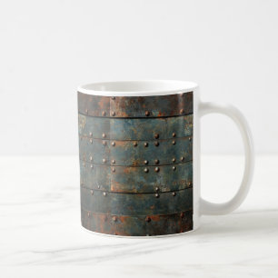 Caneca de café de metal industrial