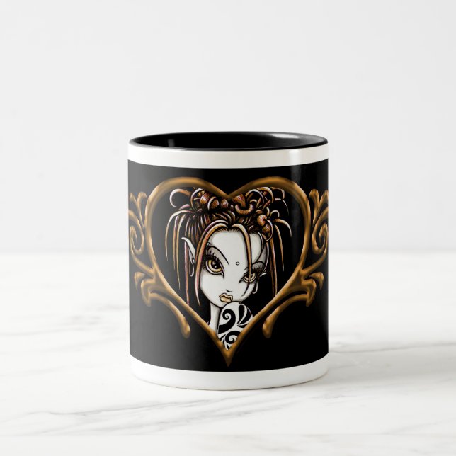 Caneca de café de Mocca Brown "Sophia" (Centro)