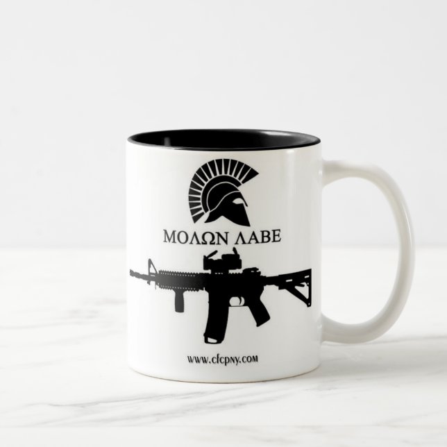 Caneca de café de Molon Labe (Direita)