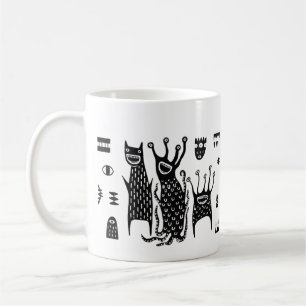 Caneca de Café de Monstro Fofo – Xícara de Cerâmic