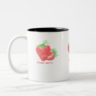 Caneca de café de morango