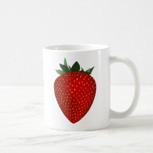 caneca de café de morango