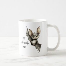 Caneca de Café de Morcego Gótico Fofo – "Olá Amado