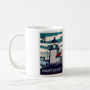 Caneca de café de Nantucket - tamanho 11oz