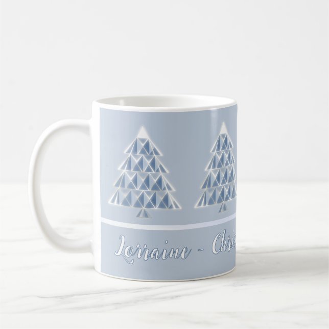Caneca de Café de Natal Azul Pó Joyoux Noel (Esquerda)