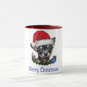 Caneca de café de Natal Chihuahua