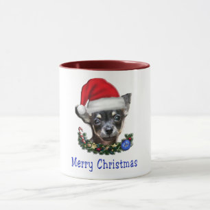Caneca de café de Natal Chihuahua