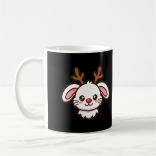 Caneca de Café de Natal Coelho Rena