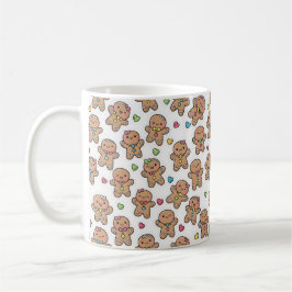 Caneca de Café de Natal com Homens de Biscoito de